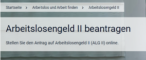 Bild vergr&ouml;&szlig;ern: Arbeitslosengeld 2 beantragen